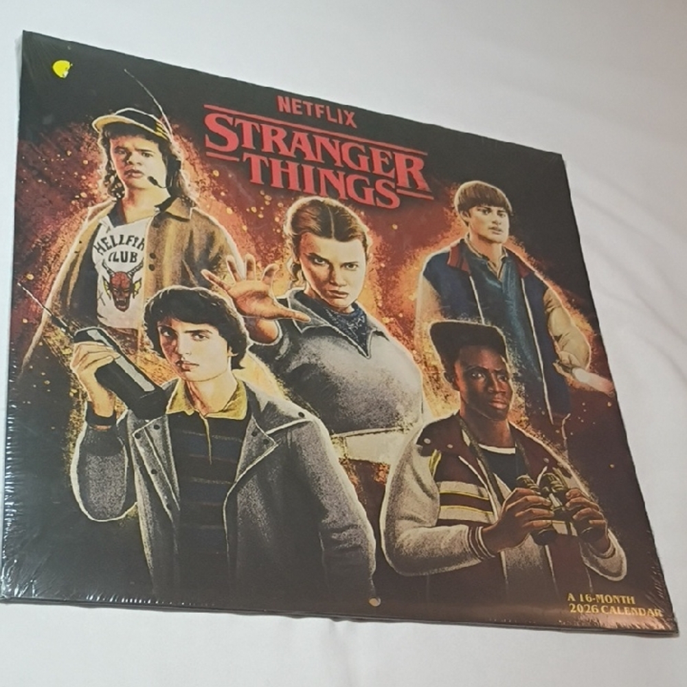 NWT Netflix Stranger Things Poster-Style Print 12 Month Calendar
